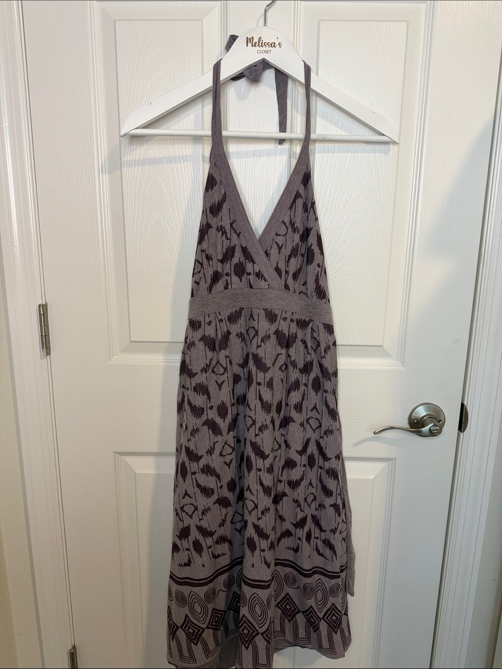 Athleta Boho Halter Dress | Open Back Lined Dress